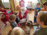 Mikuláš, čert a anděl ve školce